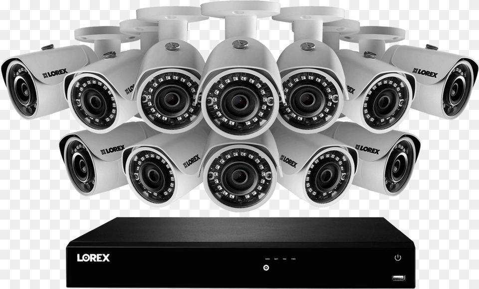 Ip Security Camera System With 16 Channel Nvr And Network Video Recorder, Electronics, Machine, Wheel Free Png