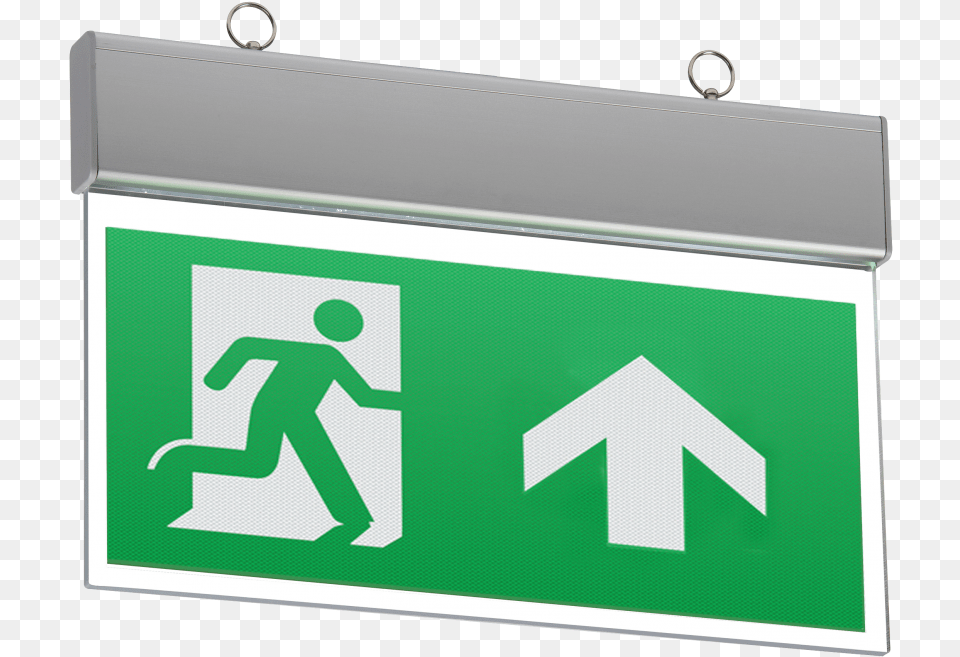 Ip20 Ceiling Mounted Led Emergency Exit Sign Pictogramme Sortie De Secours, Symbol, First Aid, Road Sign Png Image