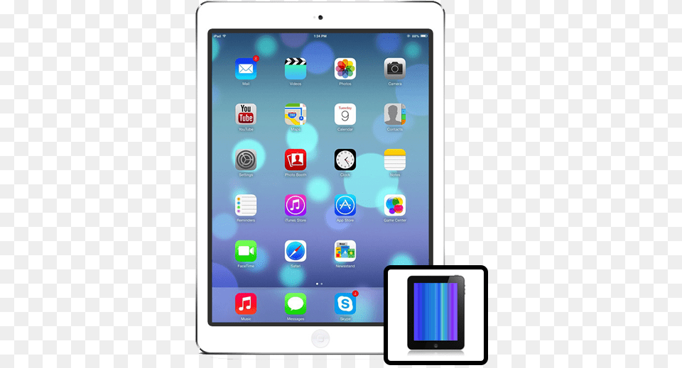 Ipad Air 1st Generation Silver, Computer, Electronics, Tablet Computer, Phone Png