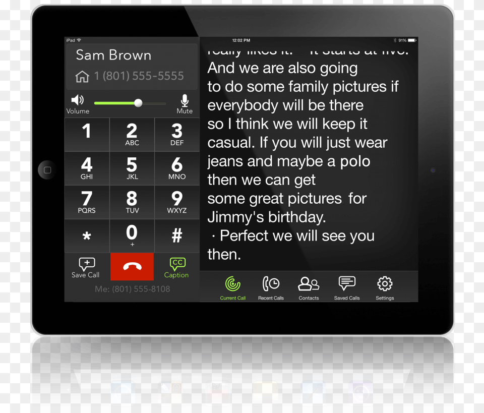 Ipad Call View Doro Phoneeasy 345gsm Black, Computer, Electronics, Pc, Tablet Computer Free Png Download