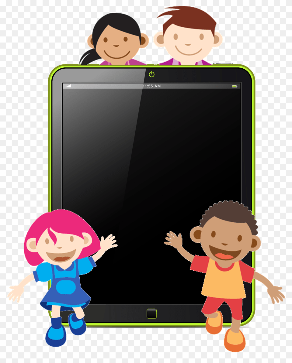 Ipad Clipart Cute Kid, Computer, Electronics, Baby, Person Png Image