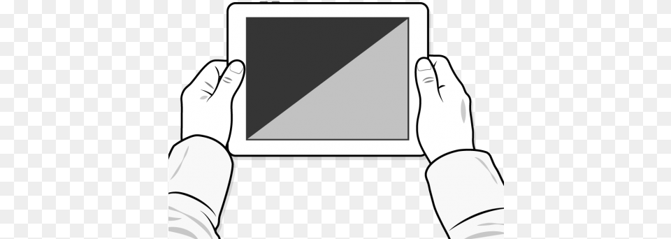 Ipad Hand Illustration Of Ipad, Computer, Electronics, Tablet Computer Free Transparent Png