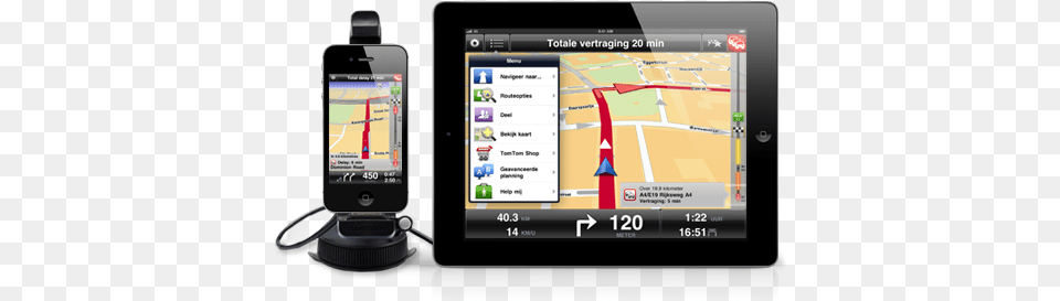 Ipad Hand Navigatie App Voor Iphoneipad Tomtom Hands Car Kit For Iphone, Electronics, Gps, Computer, Tablet Computer Free Png