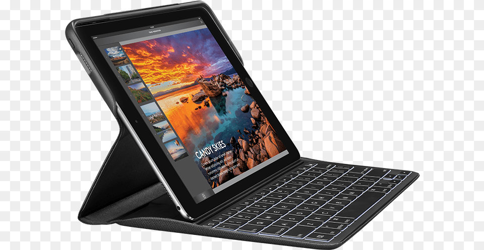 Ipad Keyboard Case With Apple Pencil Holder Logitech Ipad Pro 2018, Computer, Pc, Tablet Computer, Laptop Free Transparent Png