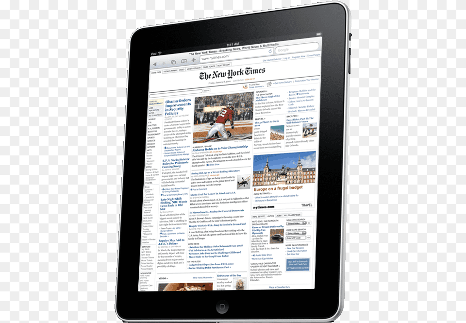 Ipad New York Times, Tablet Computer, Computer, Electronics, Boy Free Png Download