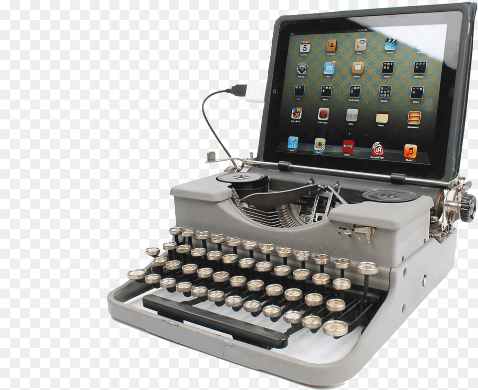 Ipad Typewriter Typewriter Keyboard Ipad, Computer Hardware, Electronics, Hardware, Computer Free Png