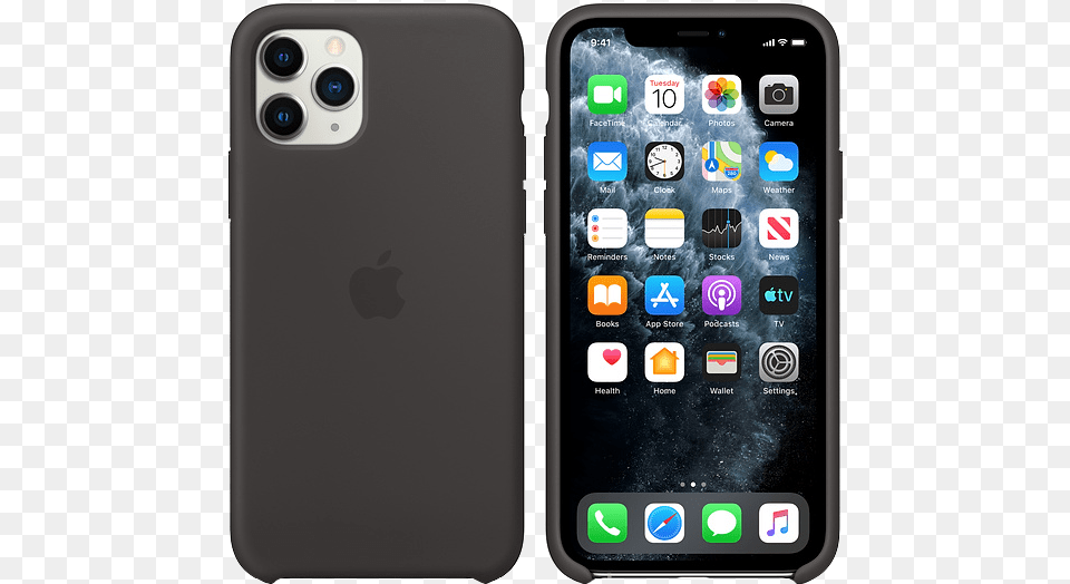 Iphone 11 Pro Silicone Case Black, Electronics, Mobile Phone, Phone Free Png