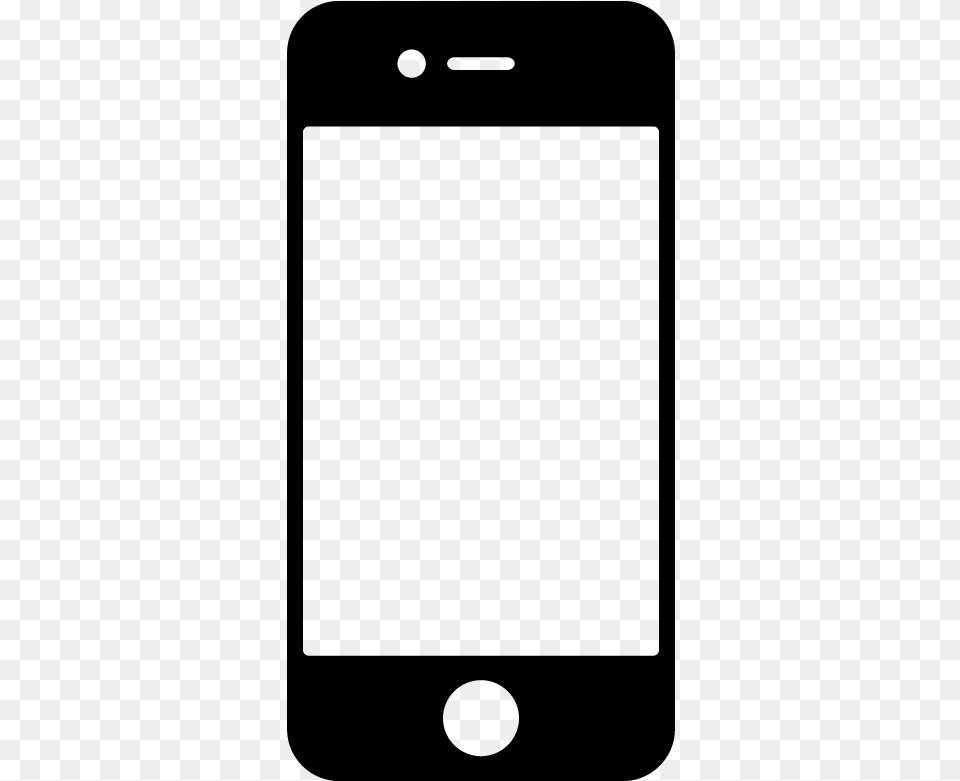 Iphone 3 Smartphone Mobile Phone Device Icon Vector Mobile Cover Photo Front, Gray Free Png Download