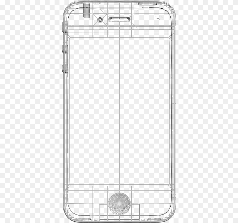 Iphone 3d Model Wireframe, Electronics, Phone, Mobile Phone, Indoors Free Png