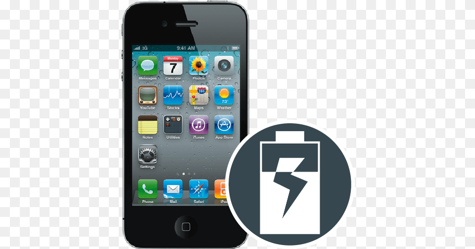 Iphone 4s Battery Replacement Apple Iphone, Electronics, Mobile Phone, Phone Free Png