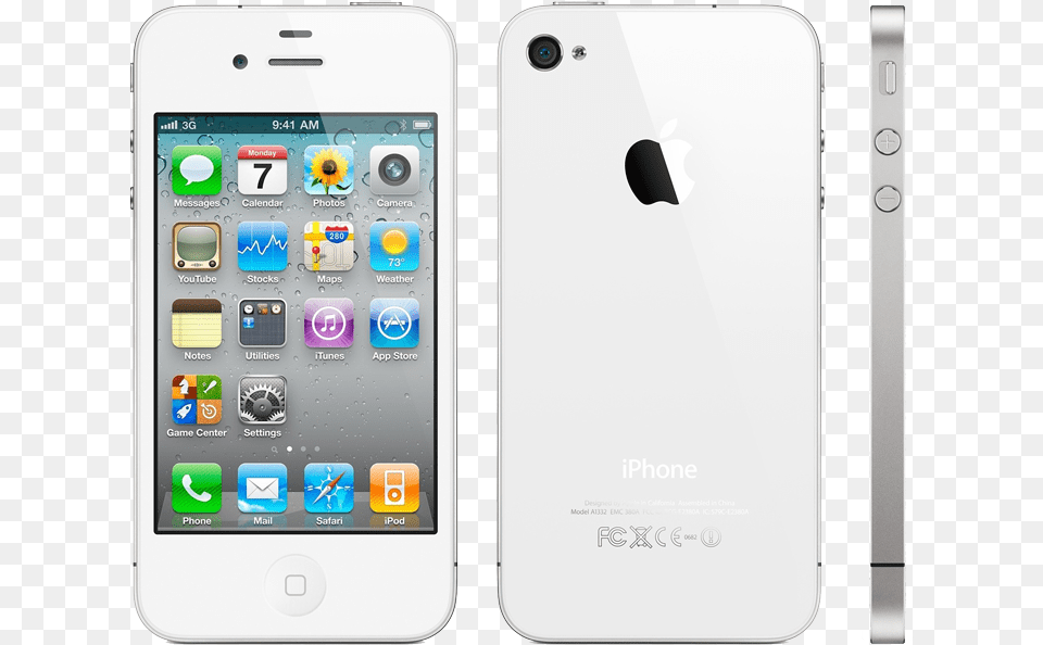 Iphone 4s White View Iphone 5 White Front, Electronics, Mobile Phone, Phone Free Transparent Png