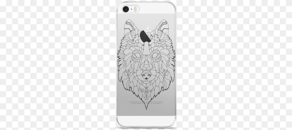 Iphone 5 Amp 6 Case With Wolf Outline Wolf, Electronics, Mobile Phone, Phone, Art Free Transparent Png