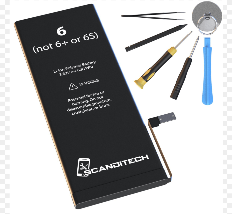 Iphone 6 Battery Replacement Kitdata Rimg Lazy Scanditech Battery Iphone, Device, Screwdriver, Tool, Electronics Free Transparent Png