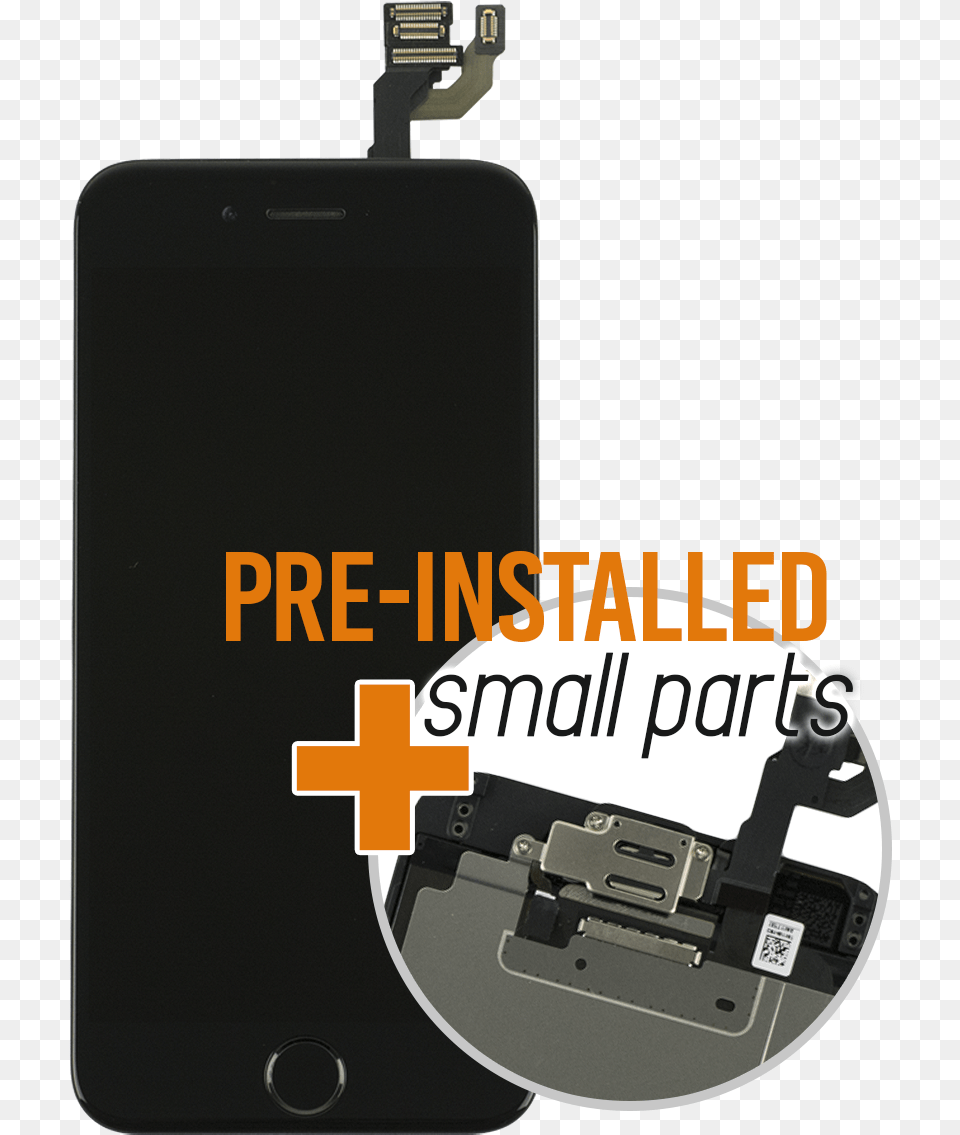 Iphone 6 Black Display Assembly With Front Camera And Mobile Phone, Adapter, Electronics, Mobile Phone, Computer Hardware Free Transparent Png