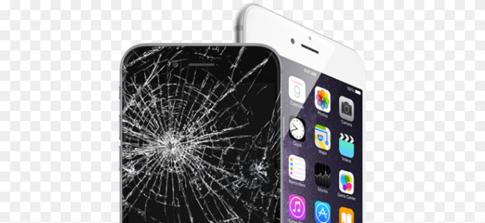 Iphone 6 Broken Screen Close Up Apple Iphone 6 Plus Pantalla Estrellada Iphone 7, Electronics, Mobile Phone, Phone Free Transparent Png