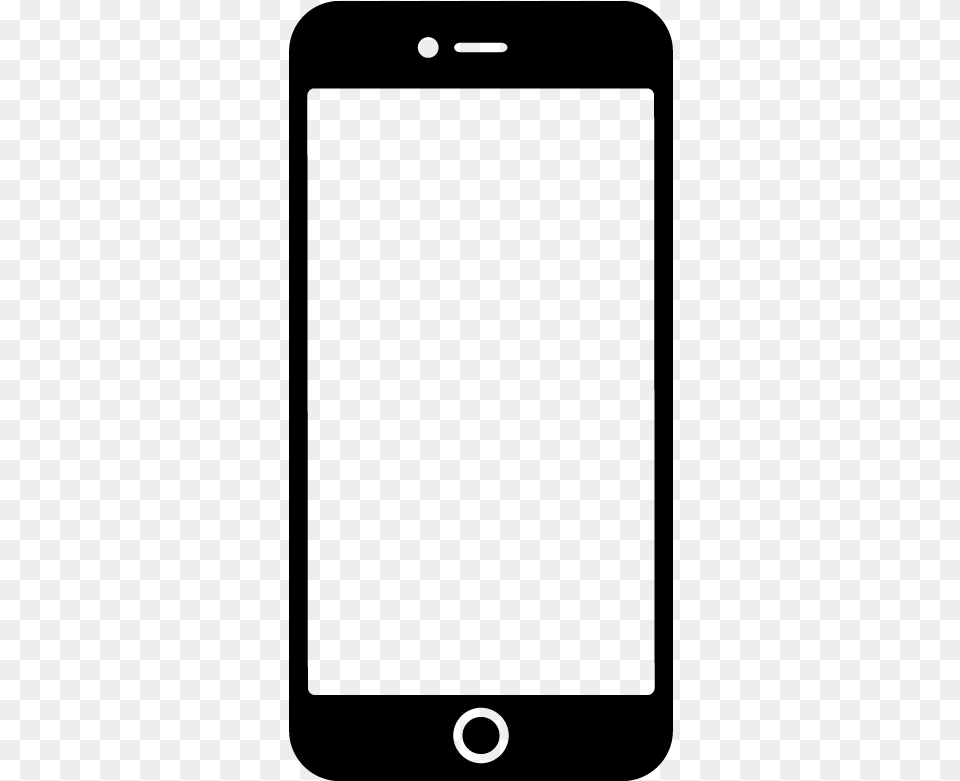 Iphone 6 Plus Smartphone Mobile Phone Device Icon Vector Smartphone Icon, Gray Png Image