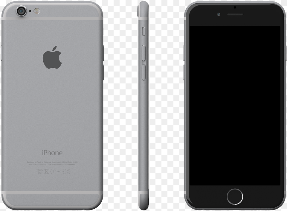 Iphone 6 Skin Space Gray Iphone 6 In Black Colour, Electronics, Mobile Phone, Phone Png Image