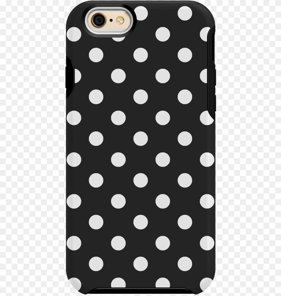 Iphone 66s Shock Black And White Polka Dots, Electronics, Mobile Phone, Pattern, Phone Png Image