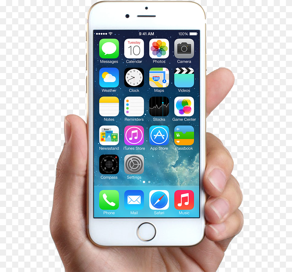 Iphone 7 In Hand Transparent, Electronics, Mobile Phone, Phone Free Png Download