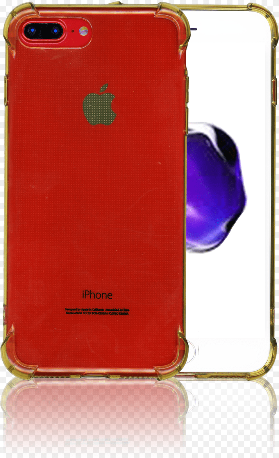 Iphone 7 Plus8 Plus Clear Case With Air Cushion Gold, Electronics, Mobile Phone, Phone Png Image