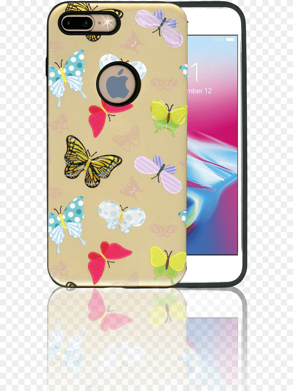 Iphone 78 Mm 3d Butterfly Lycaenid, Electronics, Mobile Phone, Phone Png Image