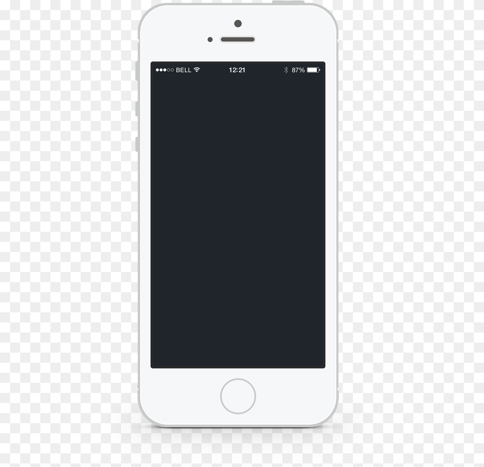 Iphone 8 Black Screen Image Flat Smartphone Transparent, Electronics, Mobile Phone, Phone Free Png Download
