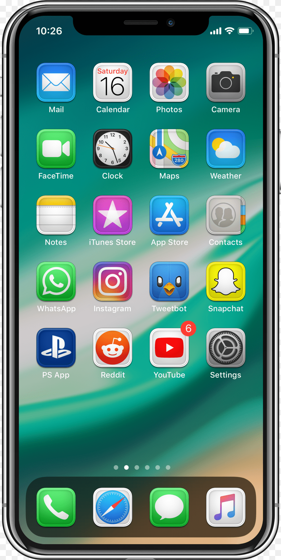 Iphone 8 Home Screen Ios, Electronics, Mobile Phone, Phone Free Png