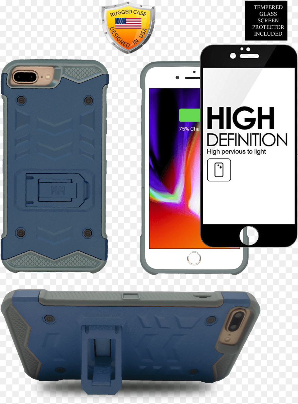 Iphone 8 Plus 7 Plus Mm Opal Kickstand Case Navy, Electronics, Mobile Phone, Phone Free Transparent Png