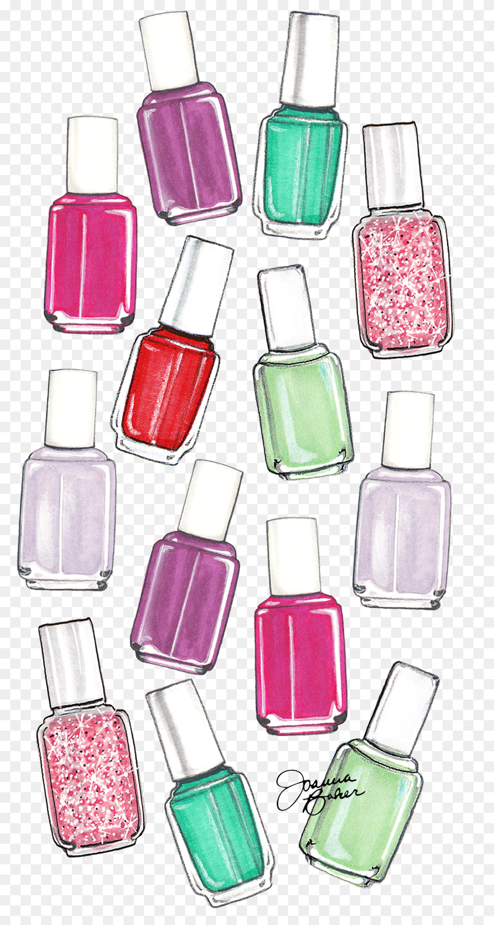 Iphone 8 Plus Case Nail Polish Fashion Illustration By Nail Polish Cartoon Design, Bottle, Cosmetics, Perfume, Nail Polish Png