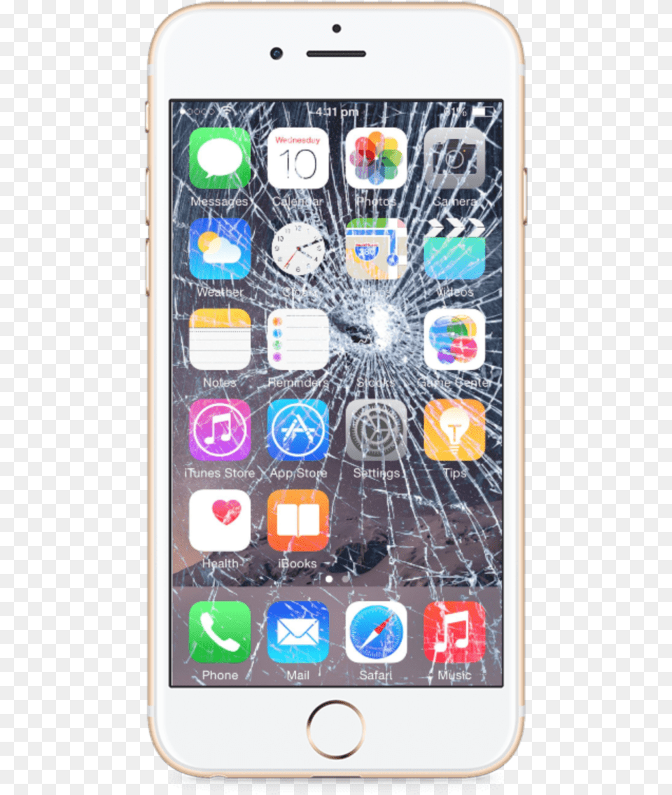 Iphone 8 Plus Screen Repair Glass Only Realistic Iphone Prank Broken Screen, Electronics, Mobile Phone, Phone Free Transparent Png