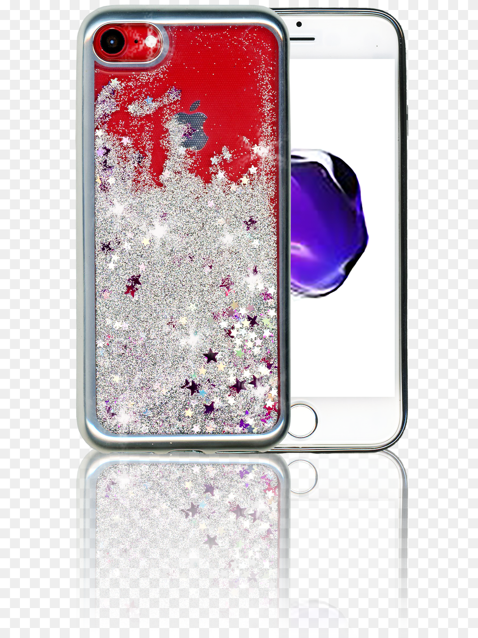 Iphone 87 Mm Electroplated Glitter Case With Stars Smartphone, Electronics, Mobile Phone, Phone, Car Free Transparent Png