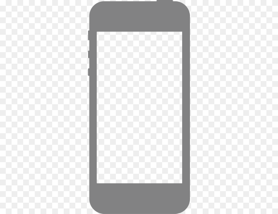 Iphone App Frame Monochrome, Gray Free Png