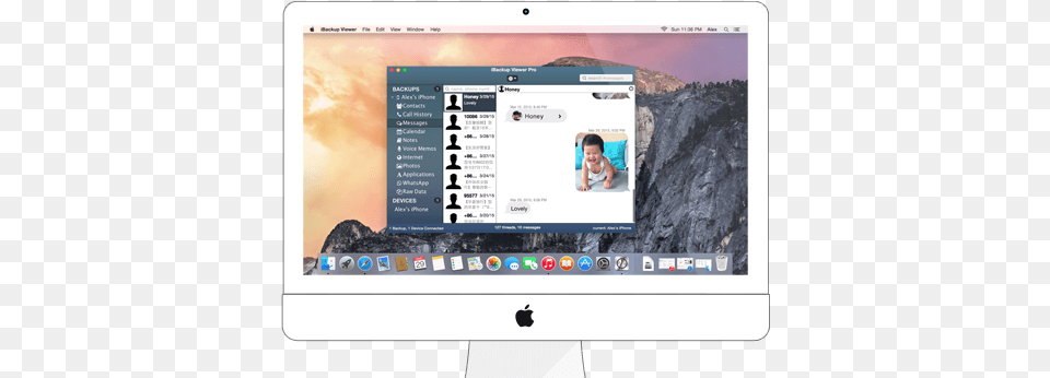 Iphone Backup Viewer Is A Extractor For Imac Desktop, Computer, Computer Hardware, Electronics, Hardware Free Png