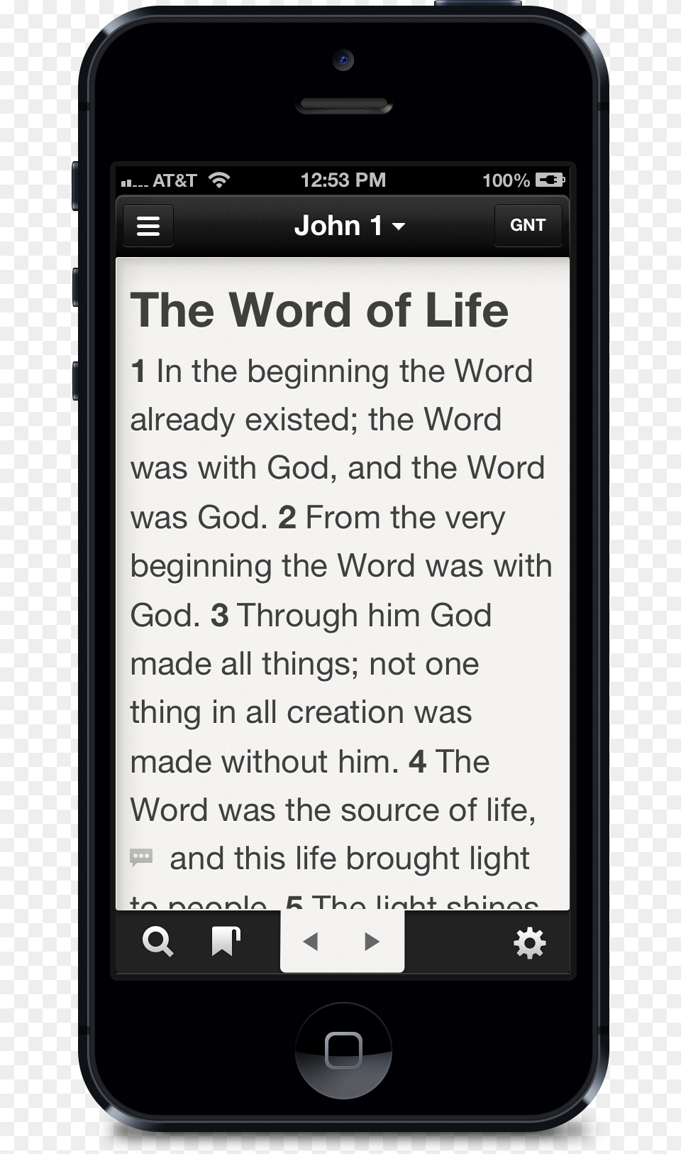 Iphone Bible Bible App On Phone, Electronics, Mobile Phone, Text Free Png Download