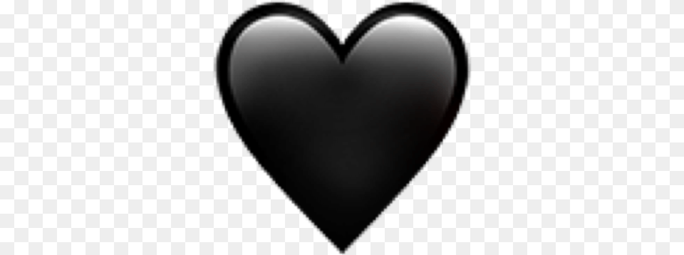 Iphone Black Heart Emoji Free Png Download