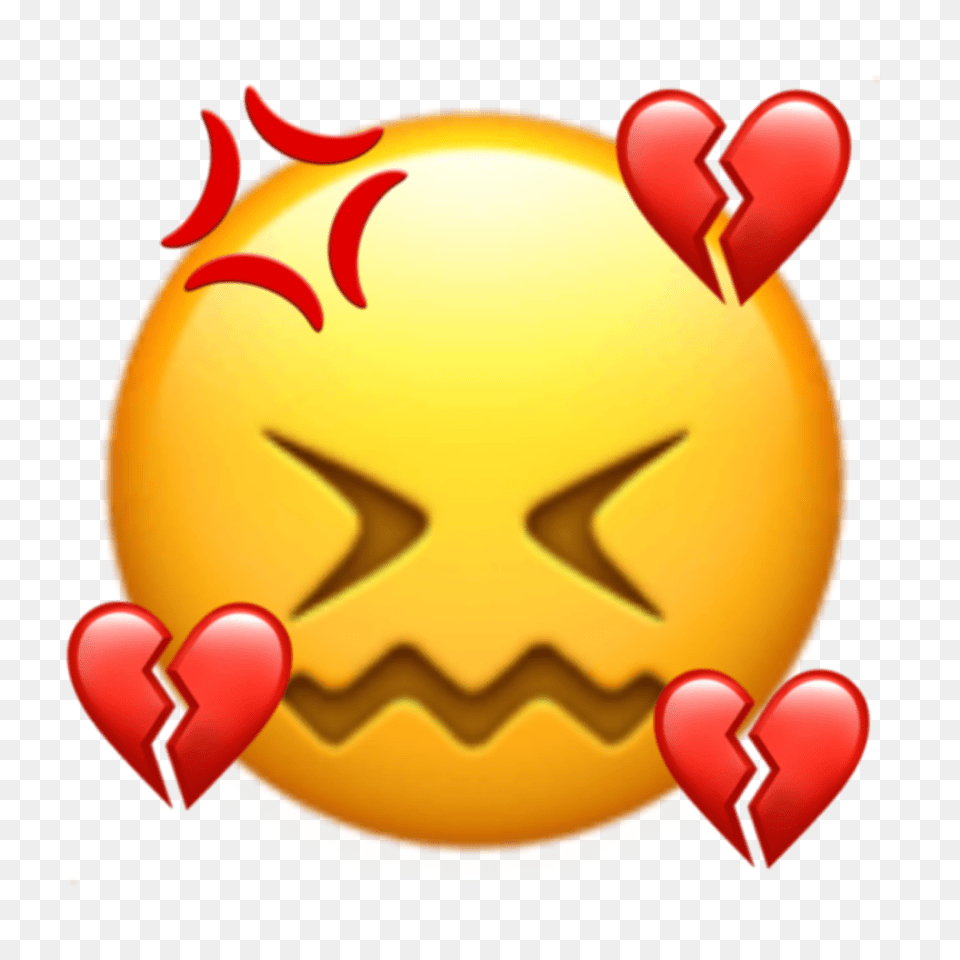 Iphone Broken Heart Emoji Custom Emoji, Symbol, Logo Png