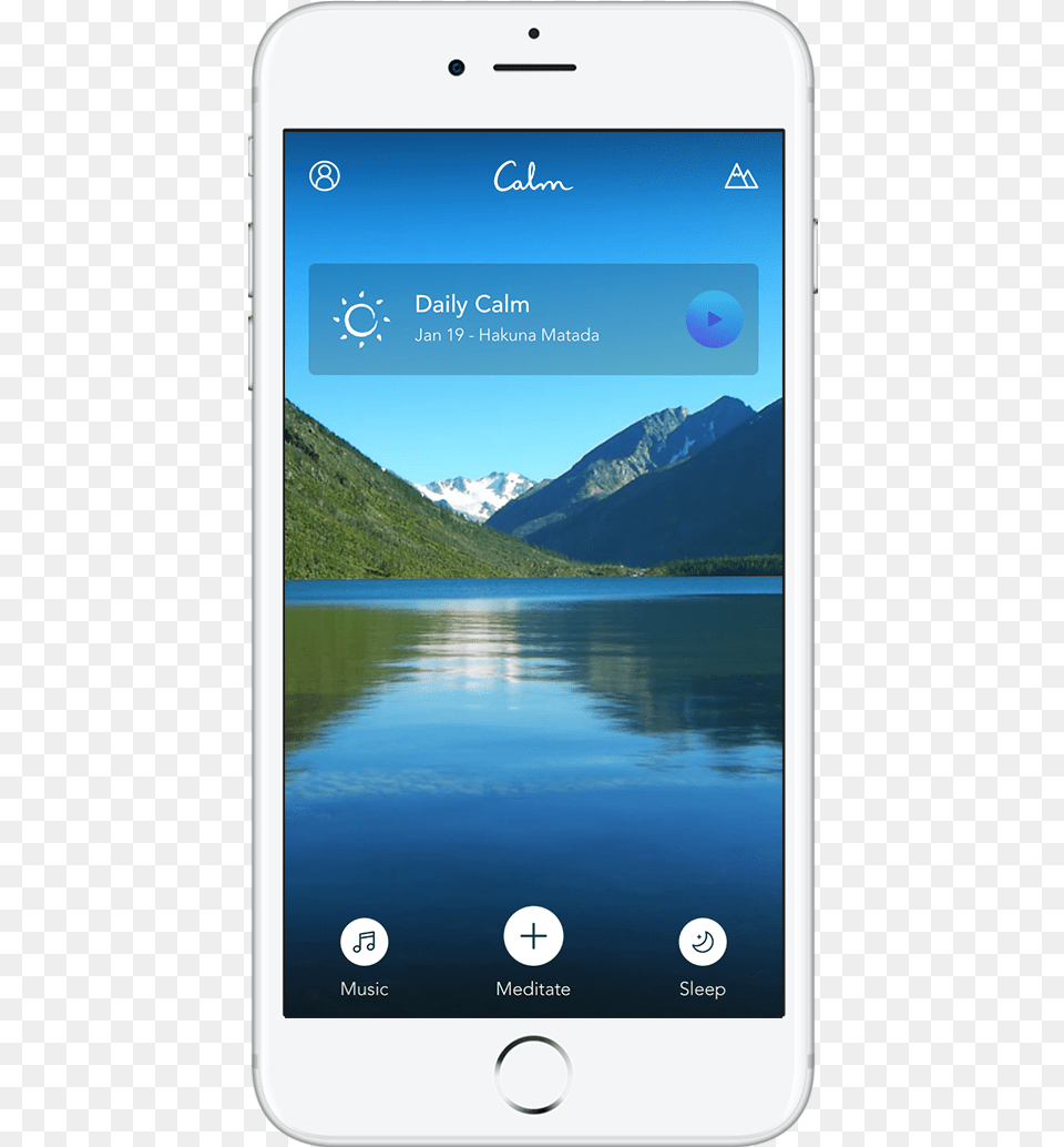 Iphone Calm App Banner, Electronics, Mobile Phone, Phone, Outdoors Png