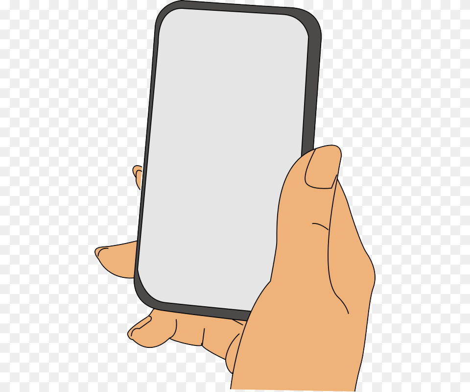 Iphone Clip Art Clipartingcom Hand Holding Phone Clipart, White Board, Computer, Electronics, Tablet Computer Free Png Download