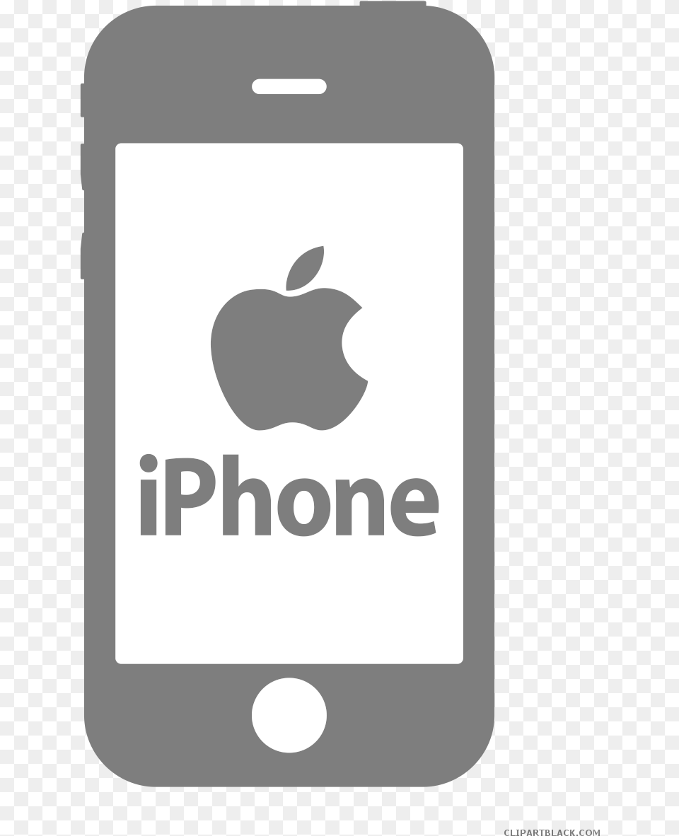 Iphone Clipart Black And White Iphone Clipart Black And White, Electronics, Mobile Phone, Phone Free Png