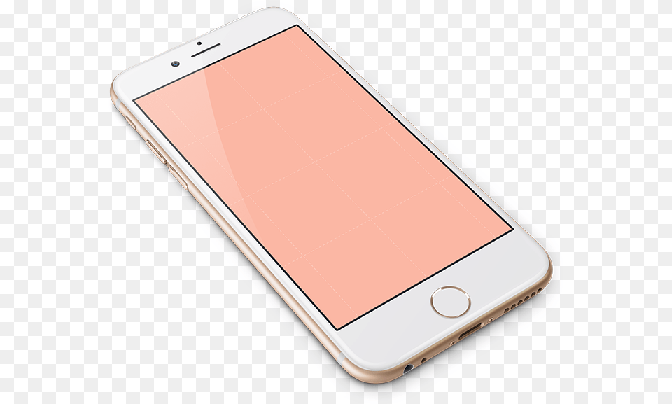 Iphone Clipart Template Rose Gold Picture Of Phone, Electronics, Mobile Phone Free Png Download