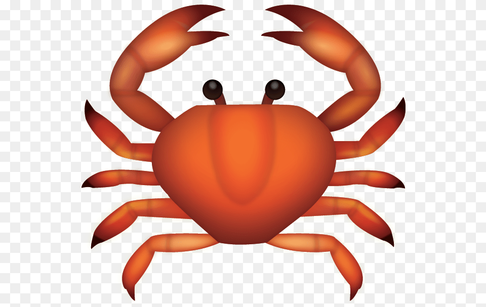 Iphone Crab Emoji, Seafood, Food, Sea Life, Invertebrate Free Png Download