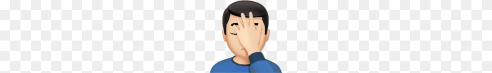 Iphone Emoji Facepalm Man, Baby, Person, People, Body Part Png
