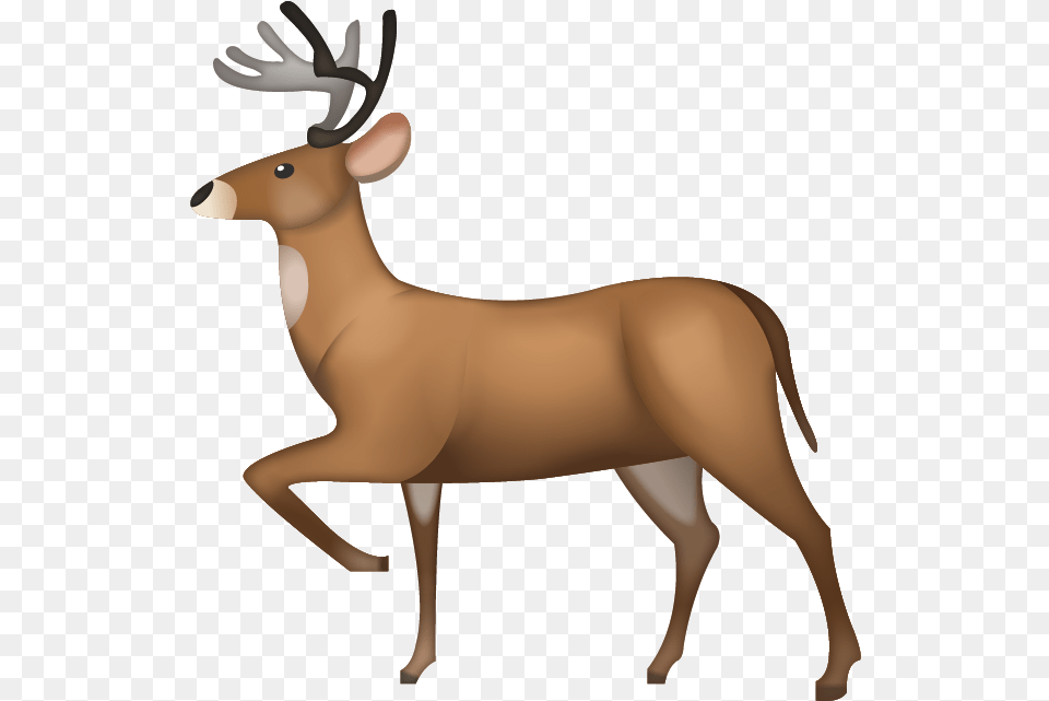 Iphone Emoji Icon Iphone Deer Emoji, Animal, Elk, Mammal, Wildlife Free Png Download