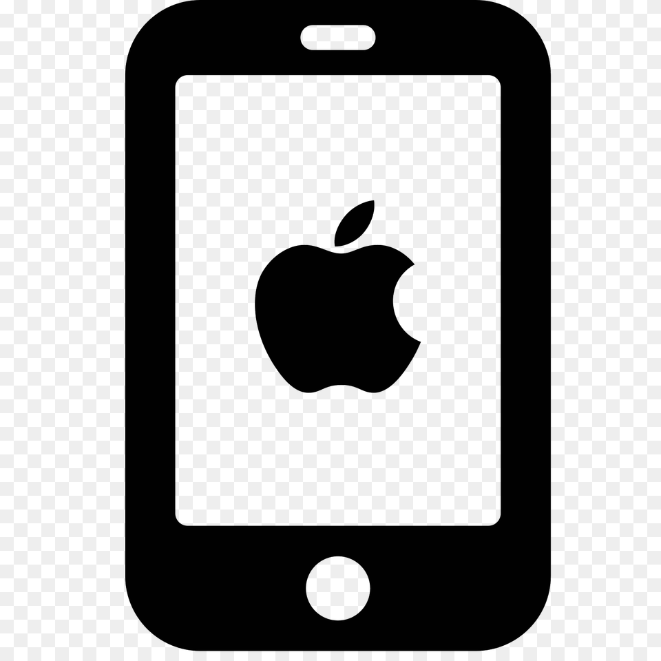 Iphone Icon, Gray Free Transparent Png