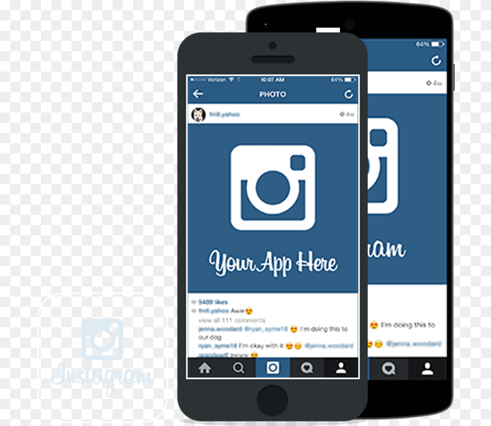 Iphone Instagram Mockup Instagram, Electronics, Mobile Phone, Phone Png Image