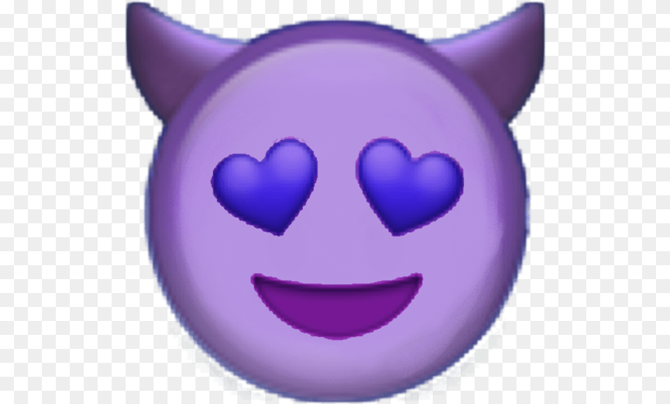 Iphone Iphoneemoji Emoji Emojis Devil Iphone Devil Emoji, Purple, Plate Png Image