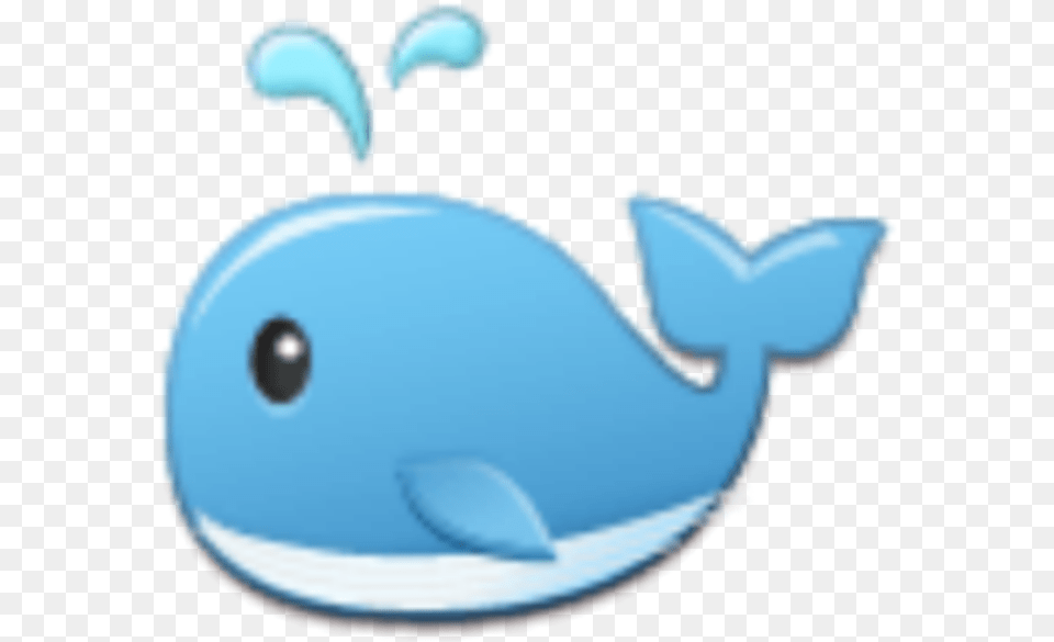 Iphone Iphoneemoji Emoji Whale Cartoon, Animal, Mammal, Sea Life, Beluga Whale Free Png
