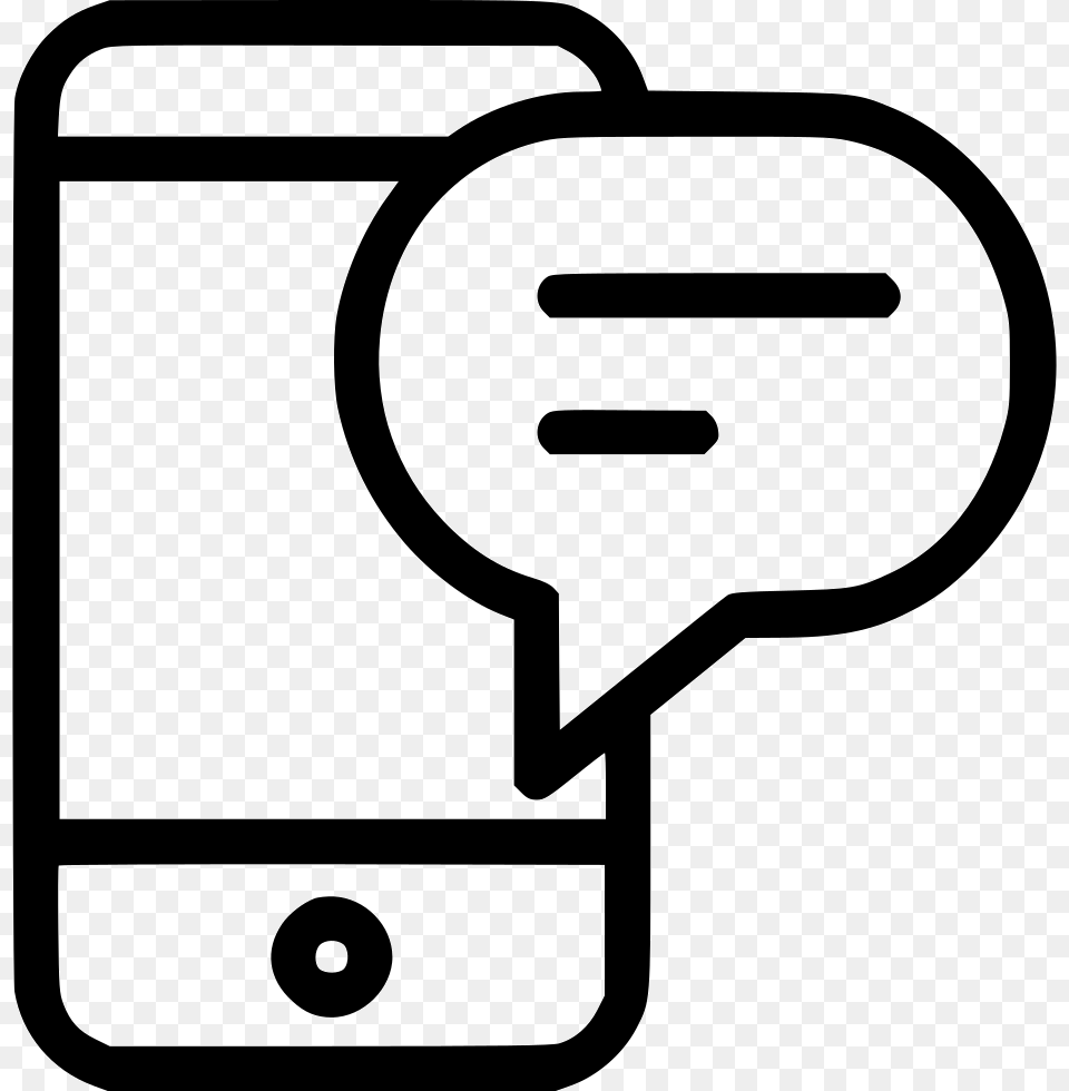 Iphone Mobile Chat Message Sms Icon Download, Lighting Free Transparent Png