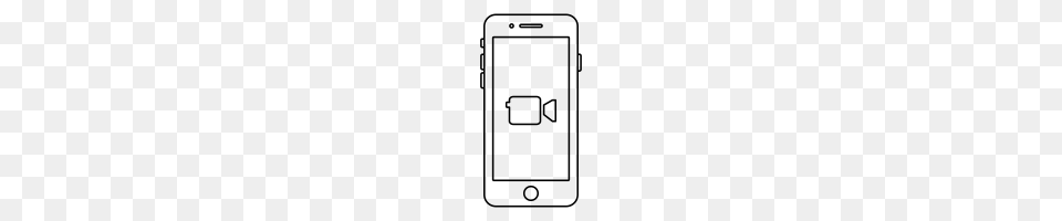 Iphone Outline Image, Gray Free Png