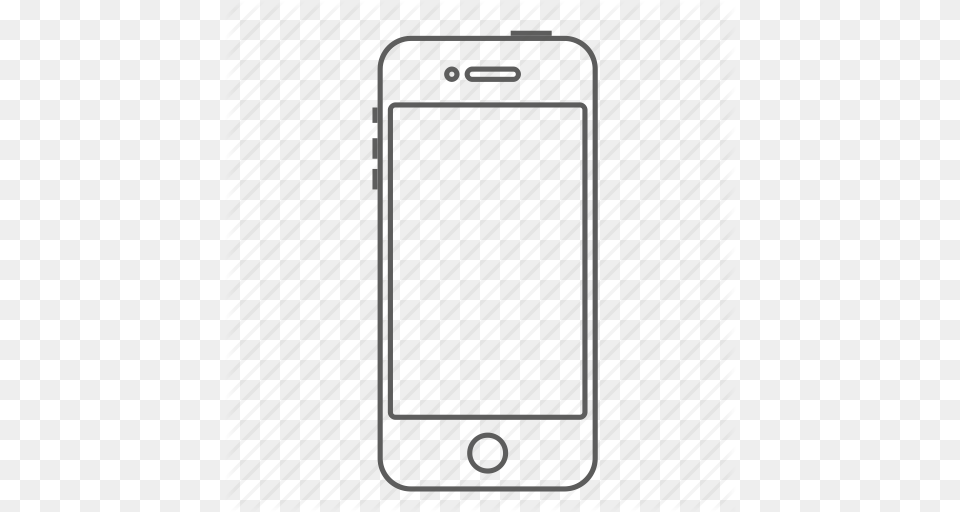 Iphone Outline Image, Electronics, Mobile Phone, Phone Free Transparent Png